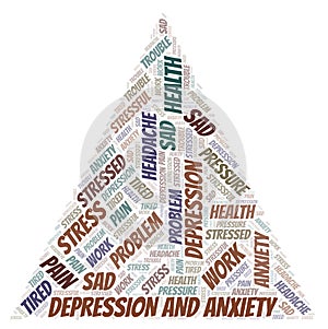 Depression And Anxiety word cloud