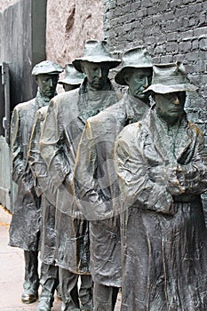 Depression Breadline FDR Memorial Washington DC