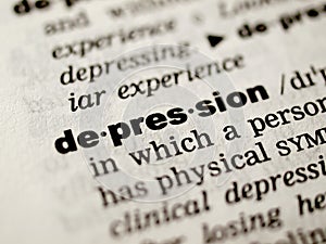 Depression definition photo