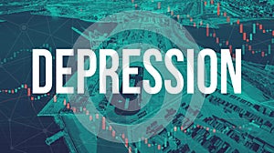 Depression theme with US shipping port