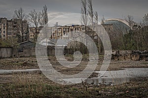 The depressive neighborhood in the city of Kutaisi, Georgia.