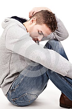A depressive young man