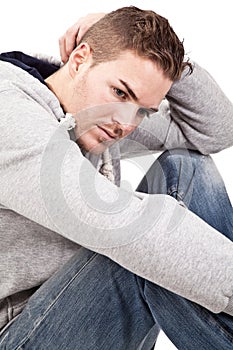 A depressive young man