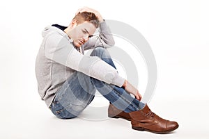 A depressive young man