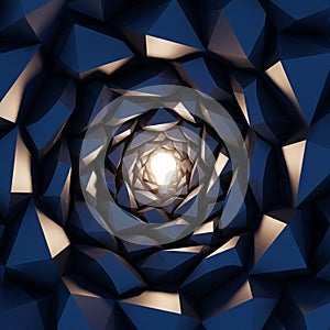 Depth and complexity with the interplay of light and shadow contributing