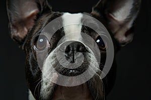 Depth in the Gaze: Boston Terrier Portrait