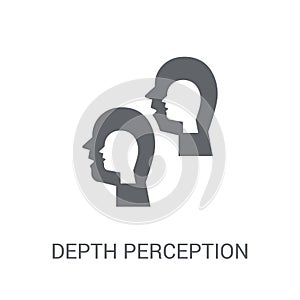 Depth perception icon. Trendy Depth perception logo concept on w