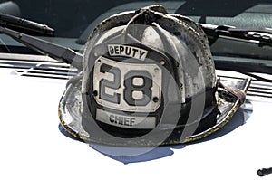 Deputy Fire Chief`s Helmet