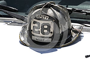 Deputy Fire Chief`s Helmet photo