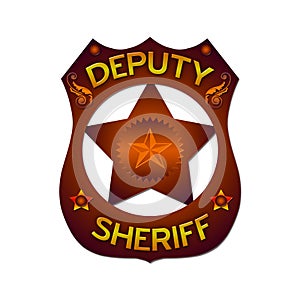 Deputy Sheriff abstract badge