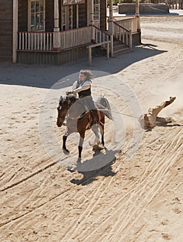 Deputy Sheriff dragging a Bandit