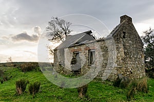 Deralict Irish Stone Cottage