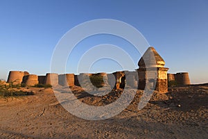 Derawar fort in desert of cholistan bahawalpur Punjab Pakistan