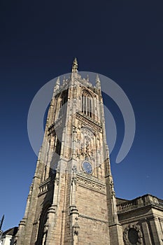 Derby, Derbyshire, UK: October 2018: Derby Cathedral of All Saints