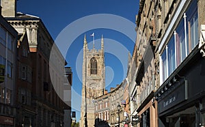 Derby, Derbyshire, UK: October 2018: Derby Cathedral of All Saints