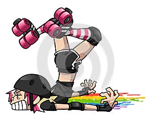 Derby Girl Wipeout