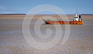 Derby Kimberley Western Australia,view of barge