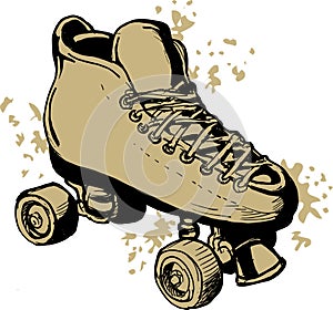 Derby Roller skates drawing photo