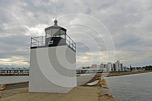 Derby Wharf Lighthouse, Salem, Massachusetts, USA