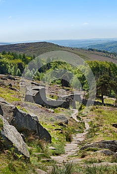 Derbyshire Peaks Stanage Edge England