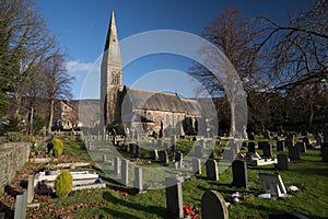 Derbyshire village cemetery graveyard England