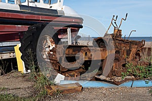 Derelect equipment on the beach