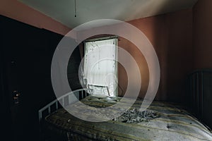 Derelict Bedroom with Bed - Abandoned Cottage - Catskill Mountains, New York