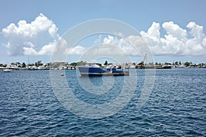 Derelict Boat Anchored in Marigot Bay, Saint Maarten