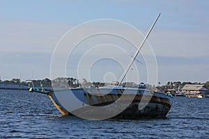 Derelict boats Gulf of Mexico Panama City Beach Fl