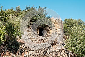 Derelict building in Balagne region of Corsica