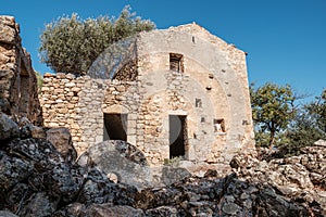 Derelict building in Balagne region of Corsica