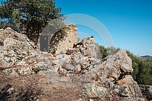 Derelict building in Balagne region of Corsica