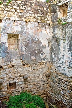 Derelict Building in Kastilac in Kastela, Croatia