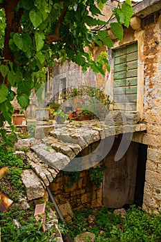 Derelict Building in Loziscz in Brac, Croatia