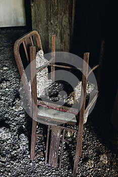 Derelict Chairs + Poop - Abandoned Creedmoor State Hospital - New York