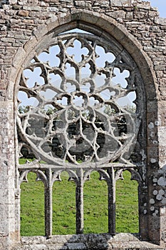 Derelict church window