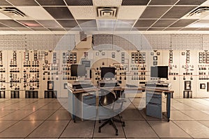 Derelict Control Room with Computers - Abandoned Coal Fired Power Plant - Reading, Pennsylvania