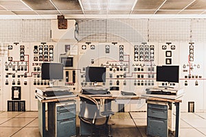 Derelict Control Room with Computers - Abandoned Coal Fired Power Plant - Reading, Pennsylvania