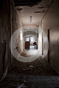 Derelict corridoor photo