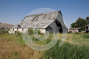 Derelict farm buildings