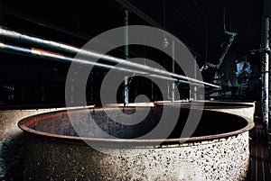 Derelict Fermenting Tanks - Abandoned Old Taylor Distillery - Kentucky