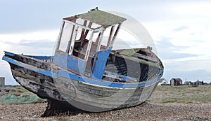 Derelict fishing boat