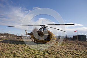 Derelict helicopter