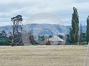 Derelict house in a rural area of Tasmania.