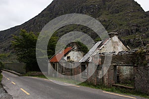 Derelict Houses in Ireland along the main road