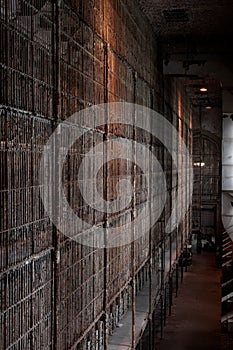 Derelict Iron Cell Block - Ohio State Reformatory Prison - Mansfield, Ohio