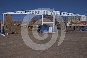 Derelict mining town in the Atacama Desert, Chile