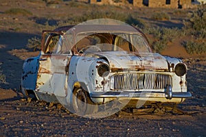 Derelict old car