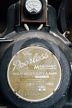 Derelict Peerless Magnarc High Intensity Lamp Projection Equipment - Abandoned Variety Theater - Cleveland, Ohio