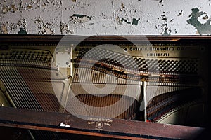 Derelict Piano - Abandoned Ashlar Lodge Masonic Temple - Cleveland, Ohio